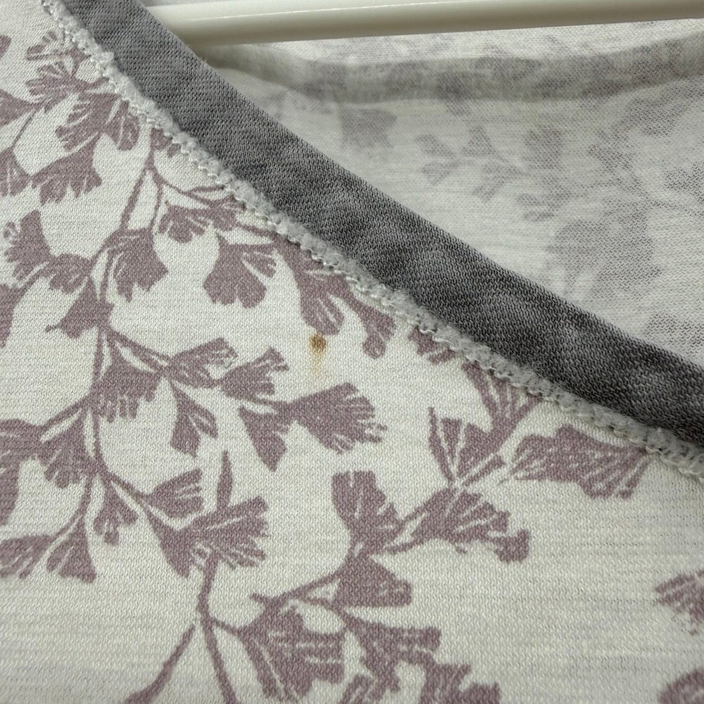 FLAWED Garnett hill floral print pajama set organic cotton size m Asian wrap - Picture 4 of 12
